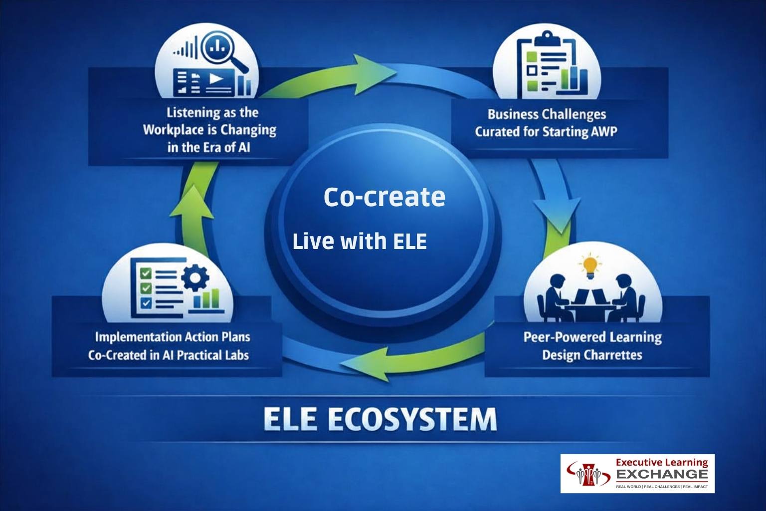 ELE Peer-learning Ecosystem infographic